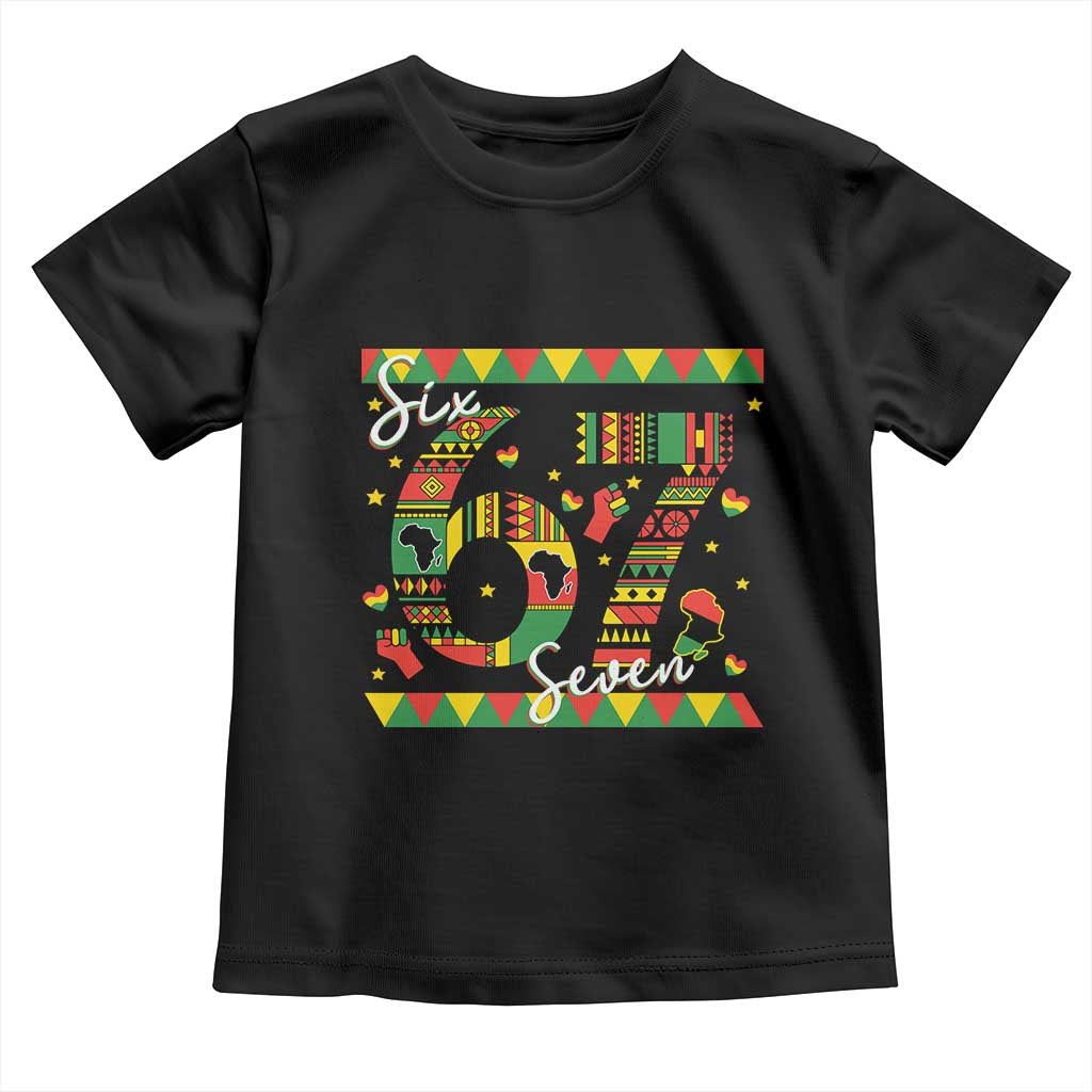 Funny Six Seven Meme Toddler T Shirt Pan African Culture Gift