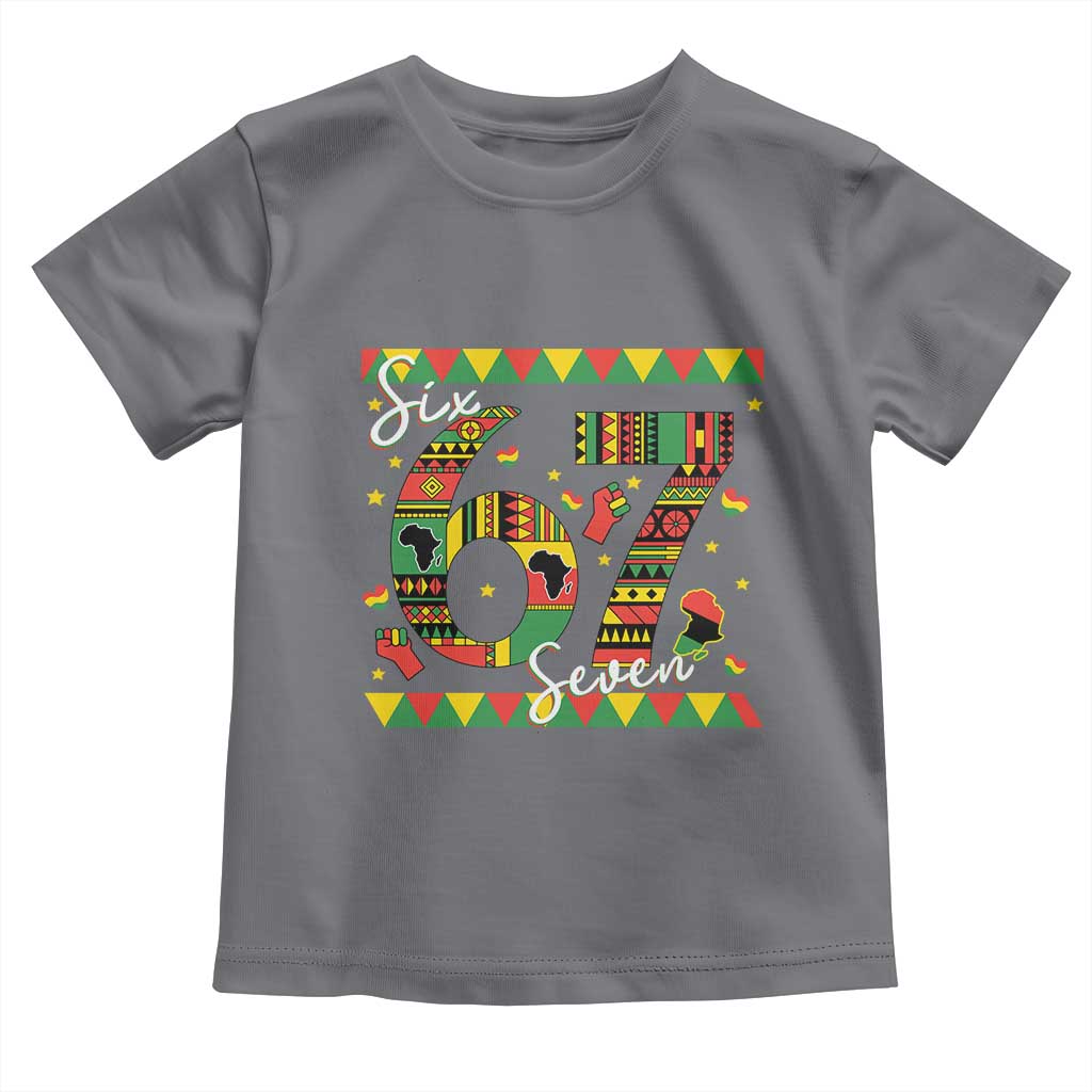 Funny Six Seven Meme Toddler T Shirt Pan African Culture Gift