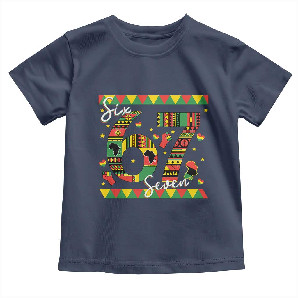Funny Six Seven Meme Toddler T Shirt Pan African Culture Gift