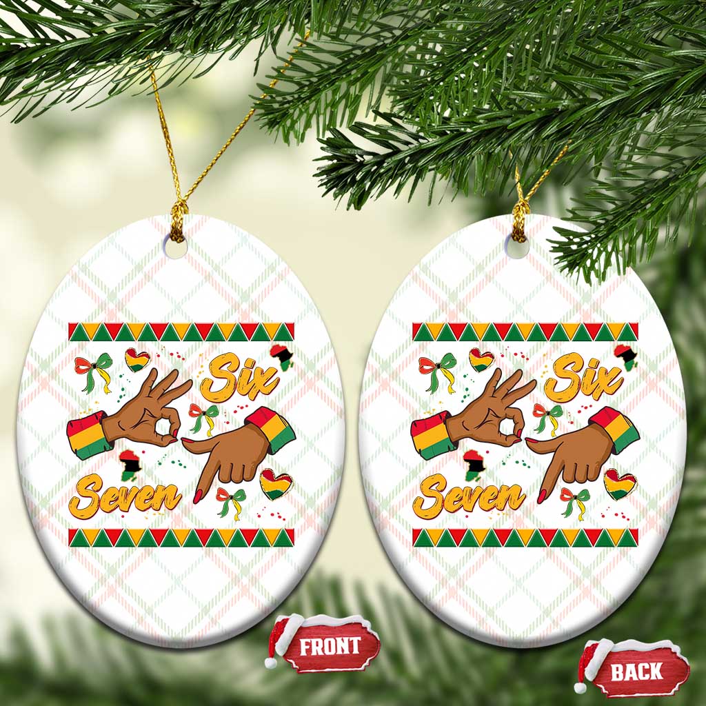 Funny 67 Meme Black History Month Ceramic Ornament Gen Z Alpha Gift - Wonder Print Shop