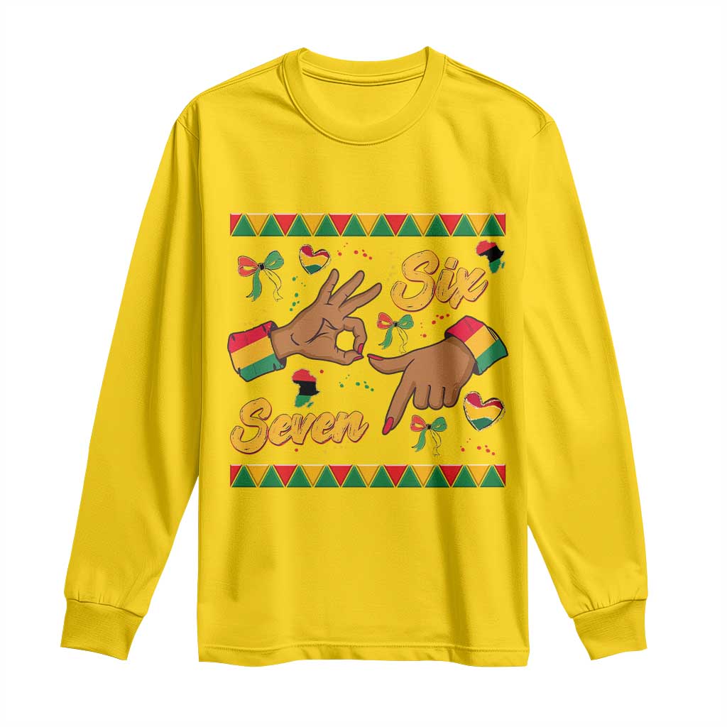 Funny 67 Meme Black History Month Long Sleeve Shirt Gen Z Alpha Gift - Wonder Print Shop