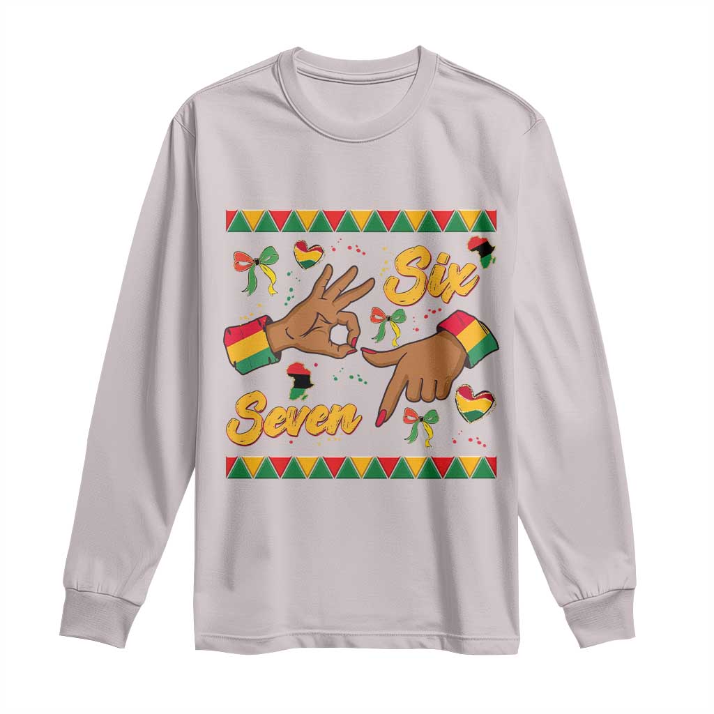 Funny 67 Meme Black History Month Long Sleeve Shirt Gen Z Alpha Gift - Wonder Print Shop