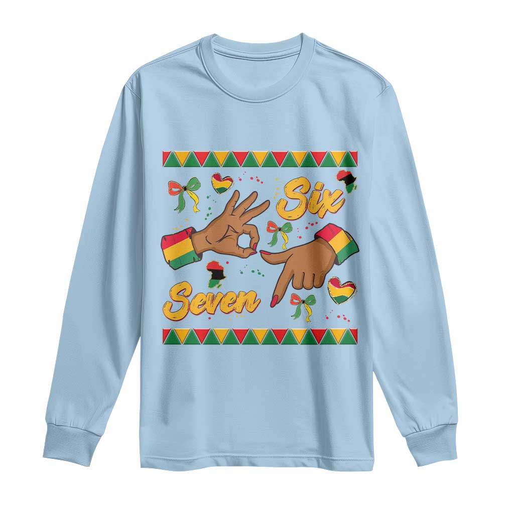 Funny 67 Meme Black History Month Long Sleeve Shirt Gen Z Alpha Gift - Wonder Print Shop