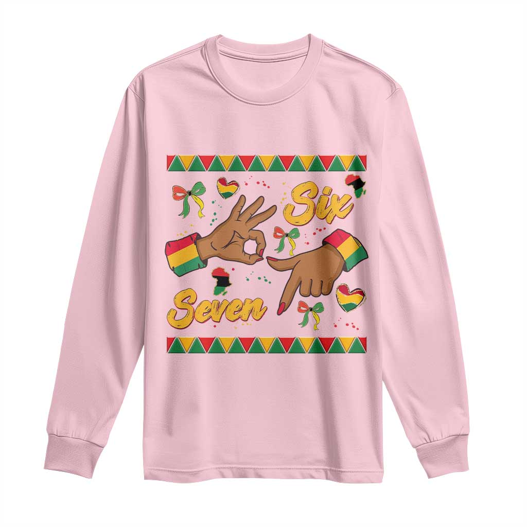 Funny 67 Meme Black History Month Long Sleeve Shirt Gen Z Alpha Gift - Wonder Print Shop