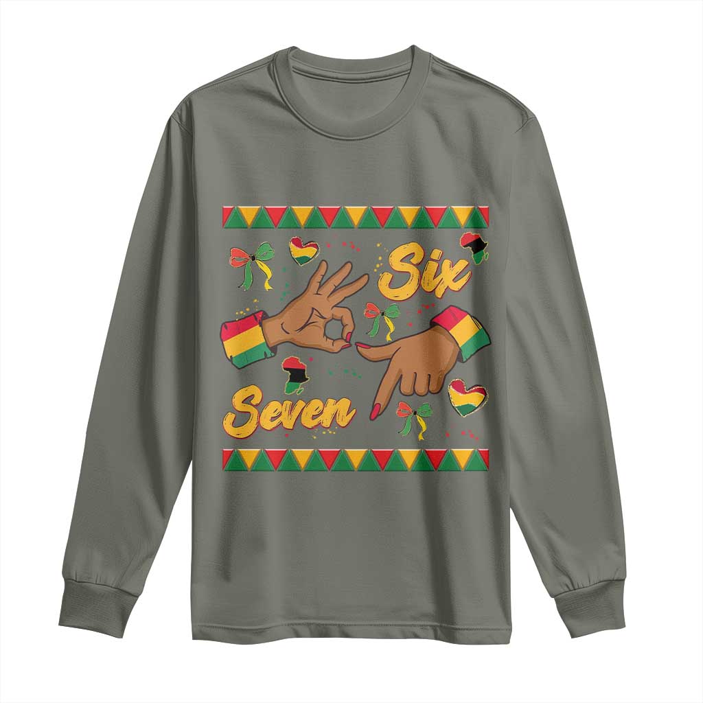 Funny 67 Meme Black History Month Long Sleeve Shirt Gen Z Alpha Gift - Wonder Print Shop