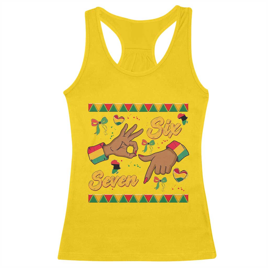 Funny 67 Meme Black History Month Racerback Tank Top Gen Z Alpha Gift - Wonder Print Shop