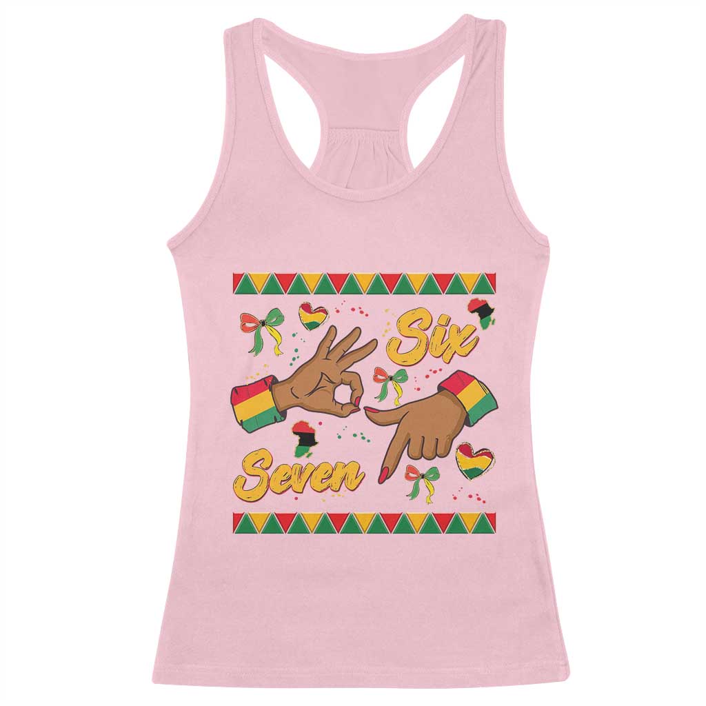Funny 67 Meme Black History Month Racerback Tank Top Gen Z Alpha Gift - Wonder Print Shop