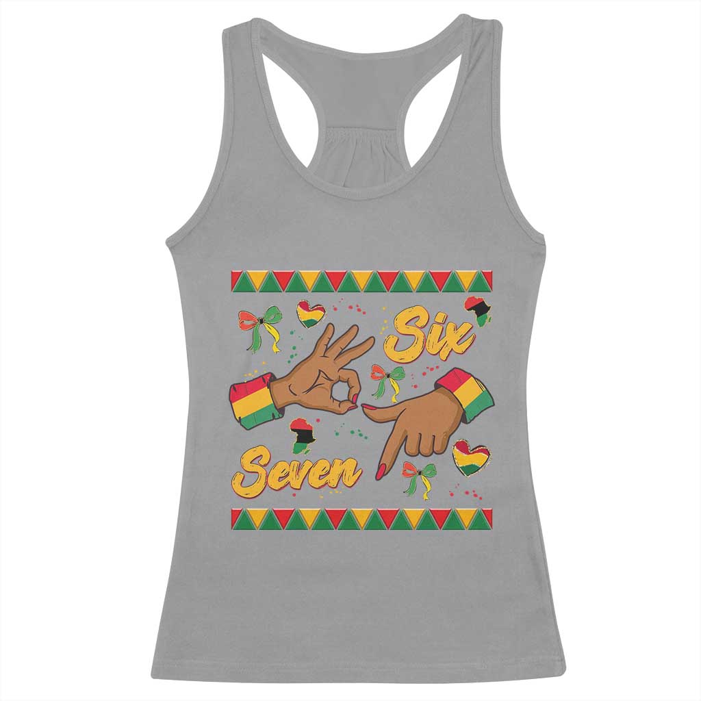 Funny 67 Meme Black History Month Racerback Tank Top Gen Z Alpha Gift - Wonder Print Shop