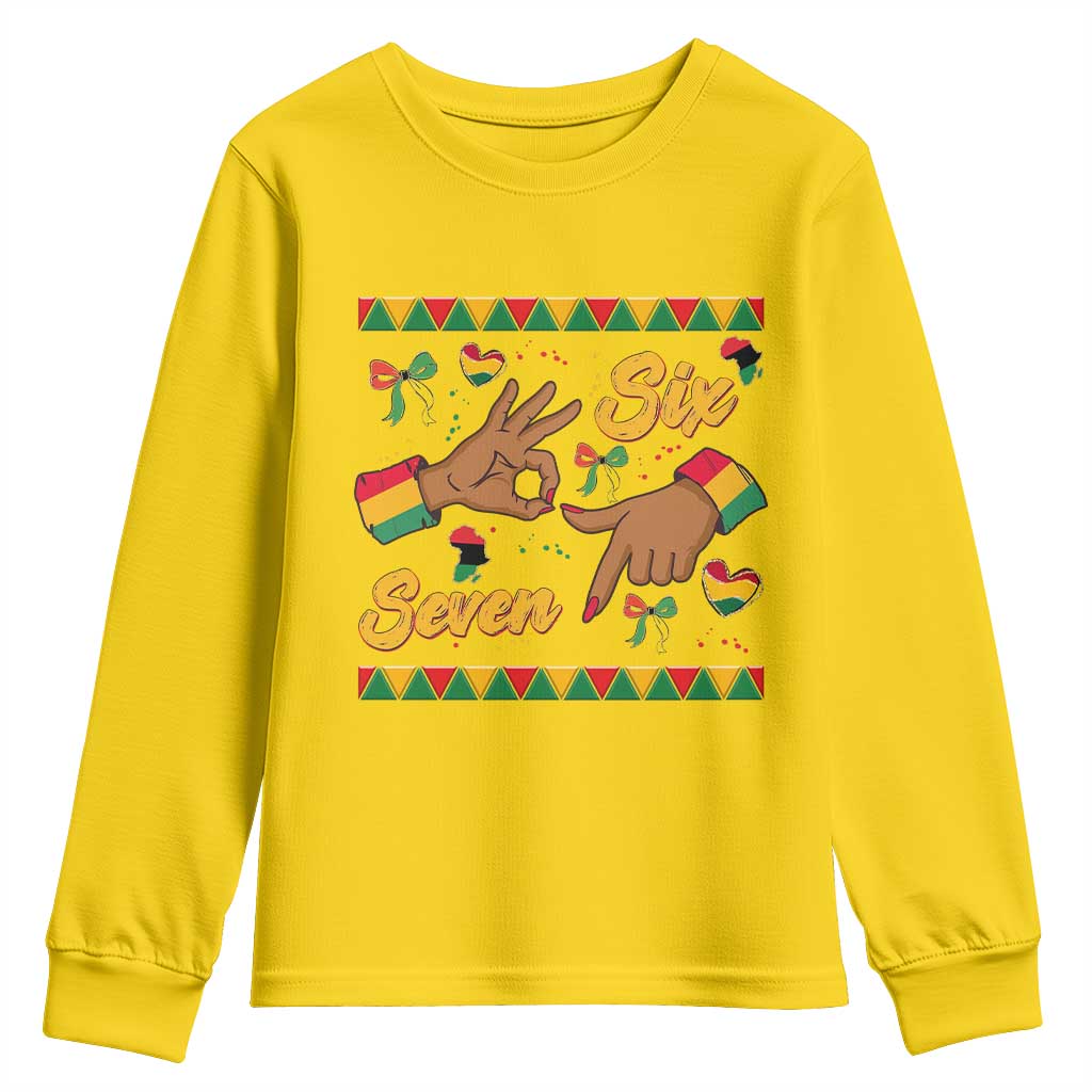 Funny 67 Meme Black History Month Youth Sweatshirt Gen Z Alpha Gift - Wonder Print Shop