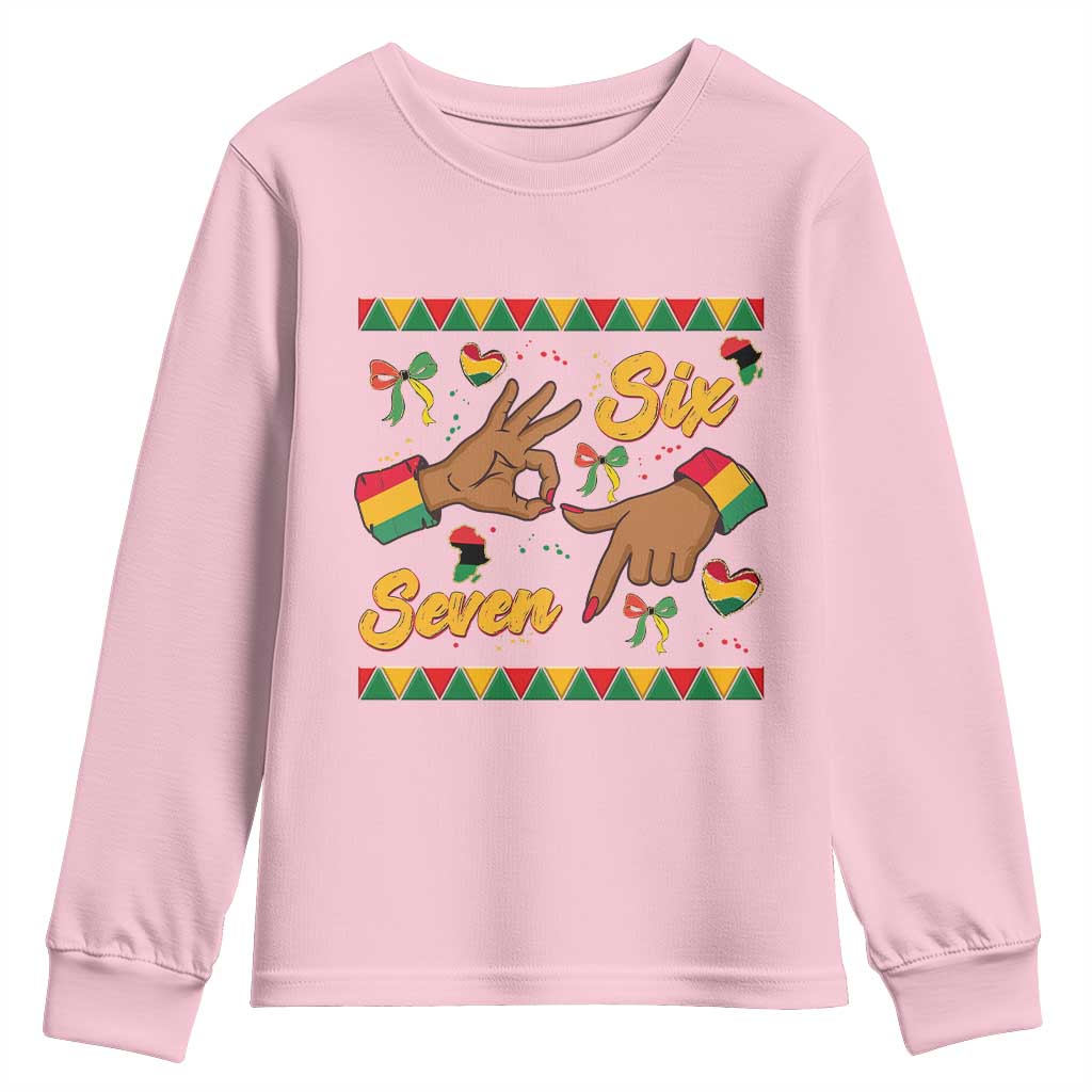 Funny 67 Meme Black History Month Youth Sweatshirt Gen Z Alpha Gift - Wonder Print Shop