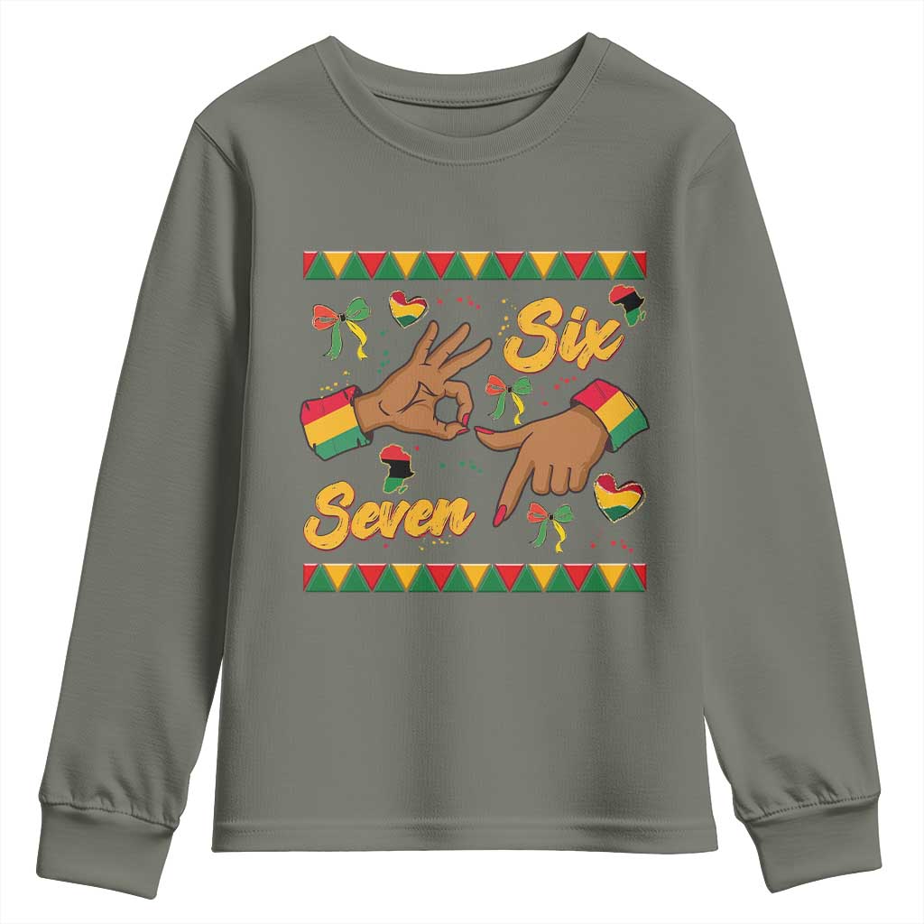 Funny 67 Meme Black History Month Youth Sweatshirt Gen Z Alpha Gift - Wonder Print Shop