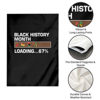Funny Black History Month Loading Garden Flag Six Seven Meme