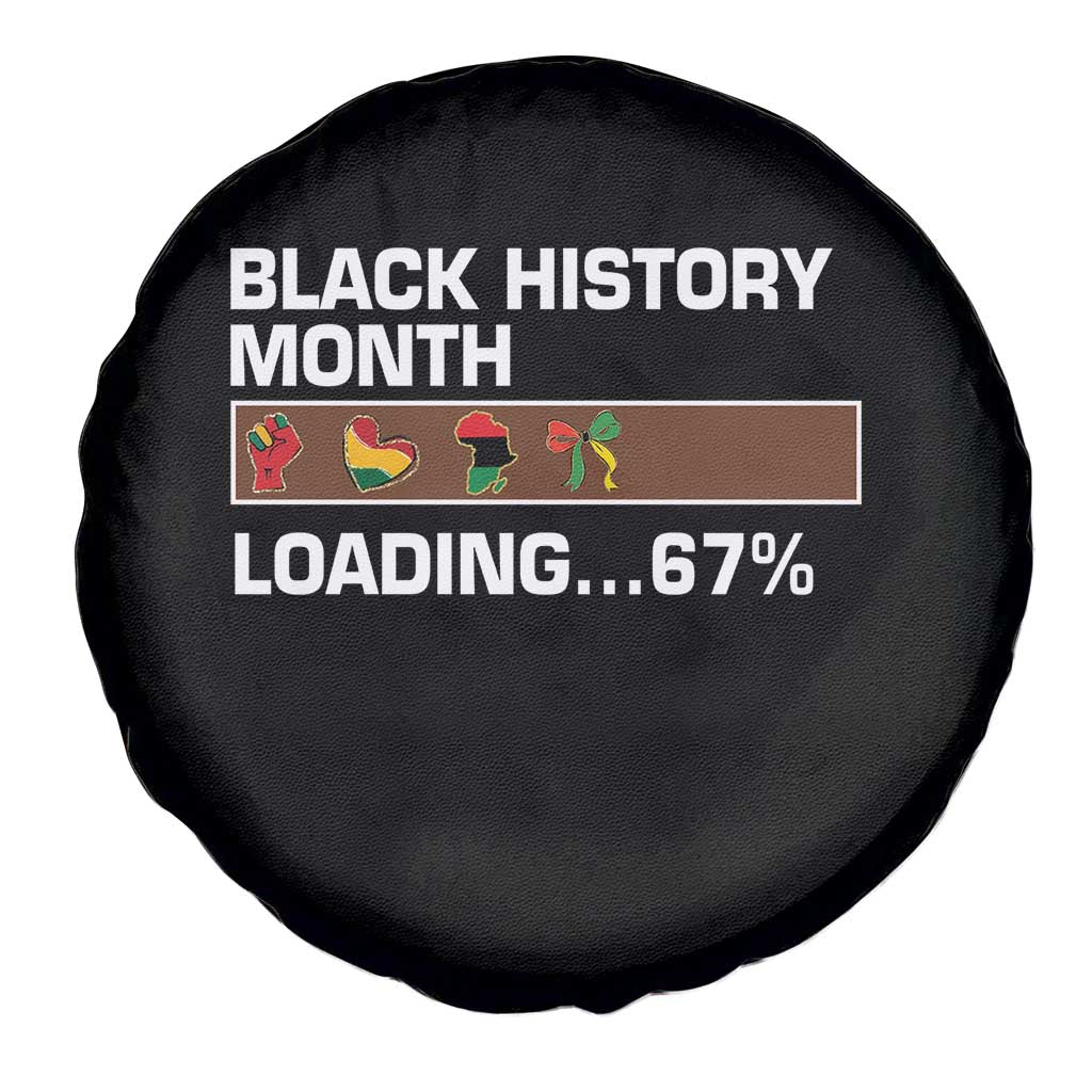Funny Black History Month Loading Spare Tire Cover Six Seven Meme