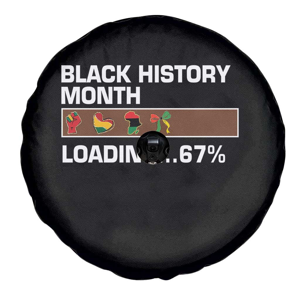 Funny Black History Month Loading Spare Tire Cover Six Seven Meme