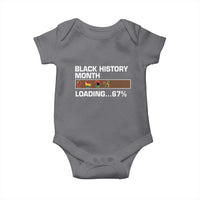 Funny Black History Month Loading Baby Onesie Six Seven Meme