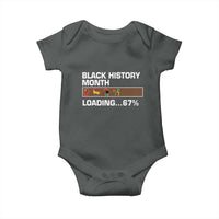 Funny Black History Month Loading Baby Onesie Six Seven Meme
