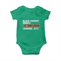 Funny Black History Month Loading Baby Onesie Six Seven Meme