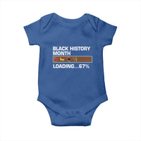 Funny Black History Month Loading Baby Onesie Six Seven Meme