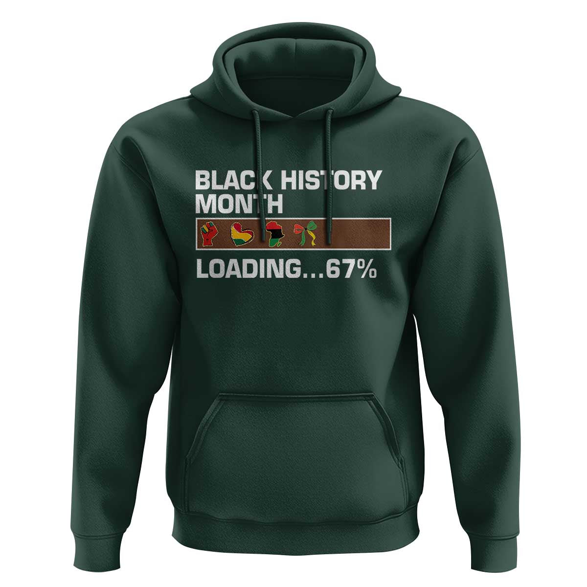 Funny Black History Month Loading Hoodie Six Seven Meme