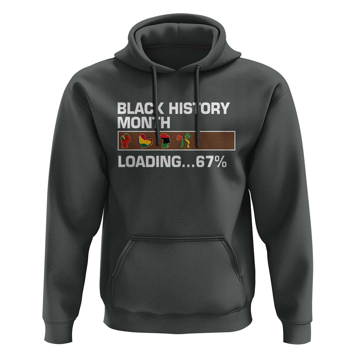 Funny Black History Month Loading Hoodie Six Seven Meme
