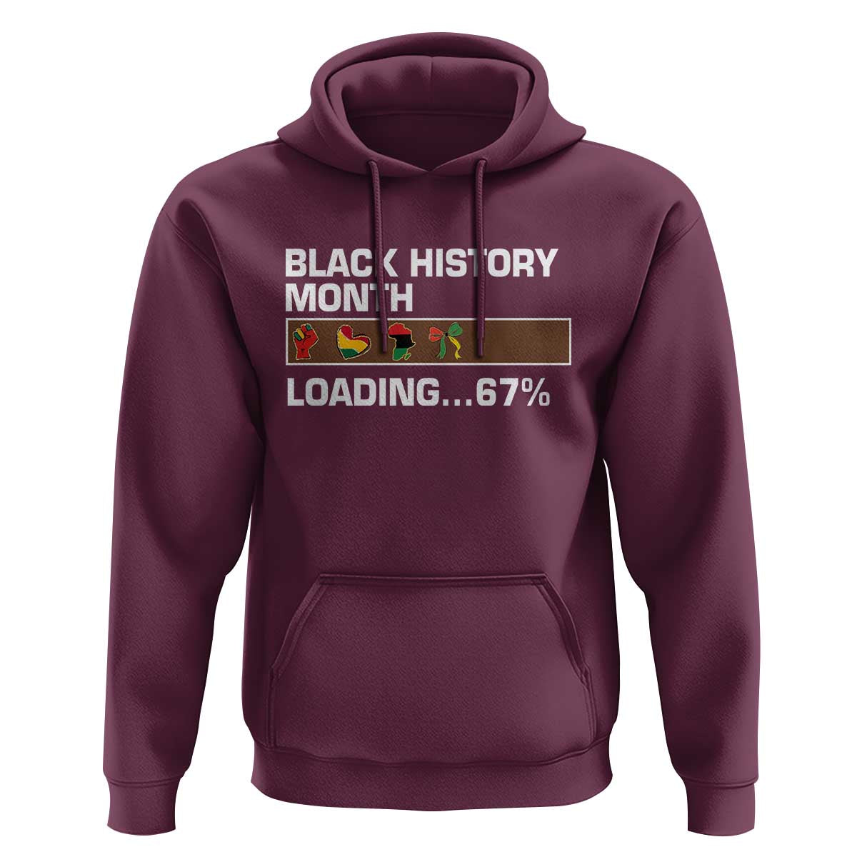 Funny Black History Month Loading Hoodie Six Seven Meme