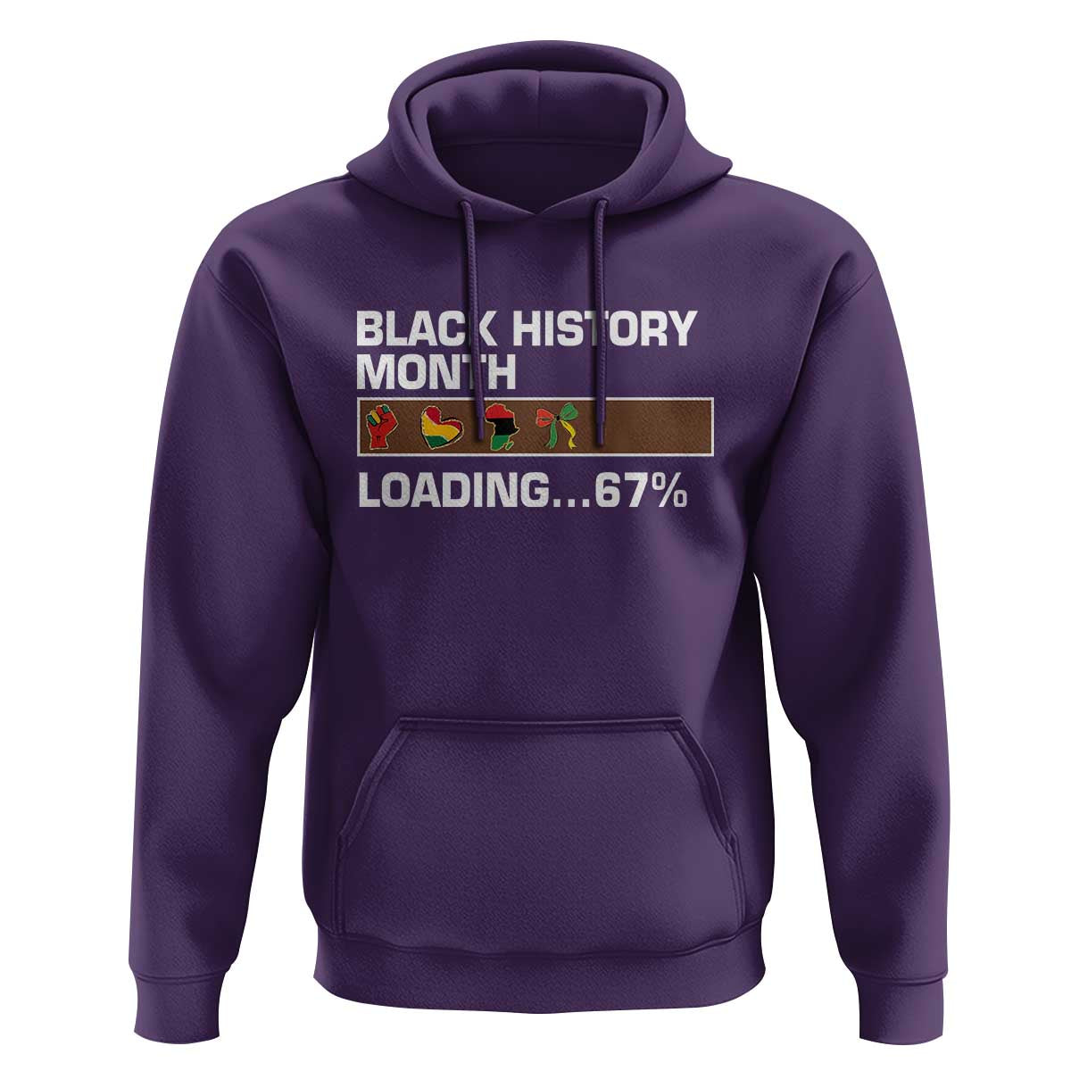 Funny Black History Month Loading Hoodie Six Seven Meme