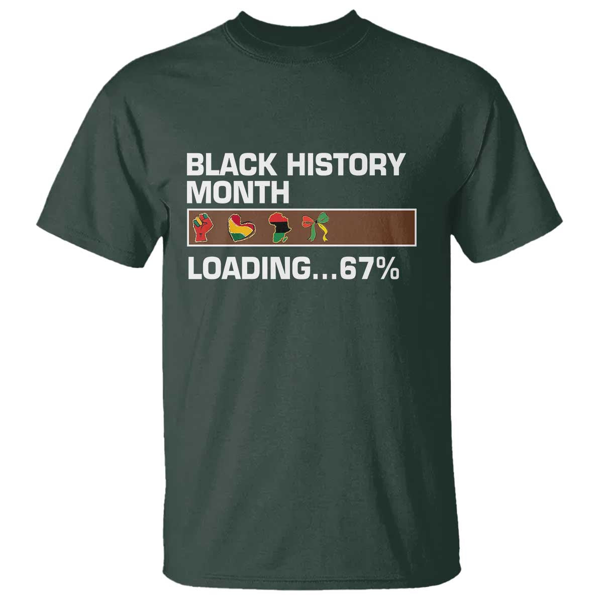 Funny Black History Month Loading T Shirt Six Seven Meme