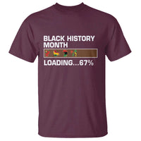 Funny Black History Month Loading T Shirt Six Seven Meme