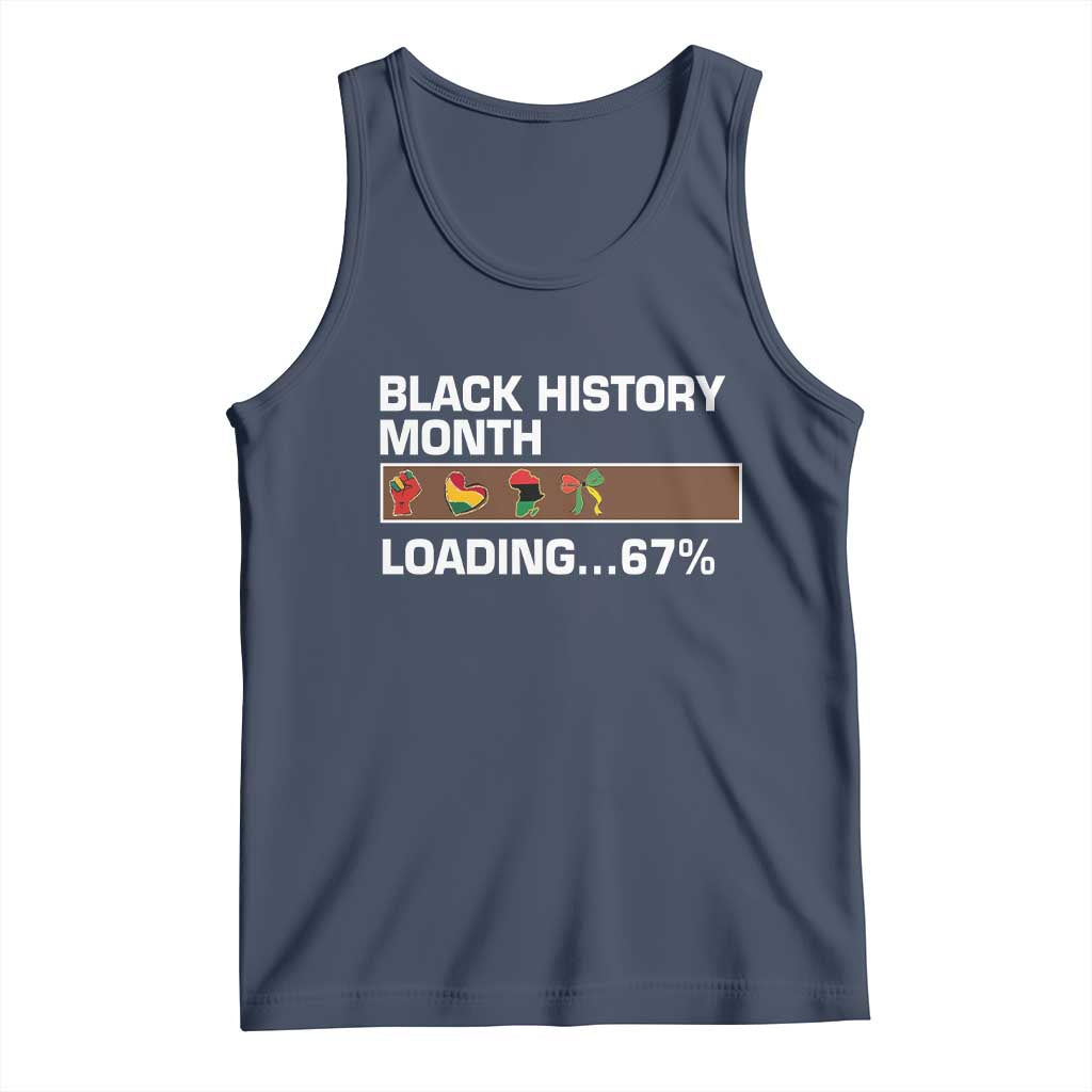 Funny Black History Month Loading Tank Top Six Seven Meme