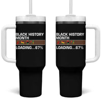 Funny Black History Month Loading Tumbler With Handle Six Seven Meme