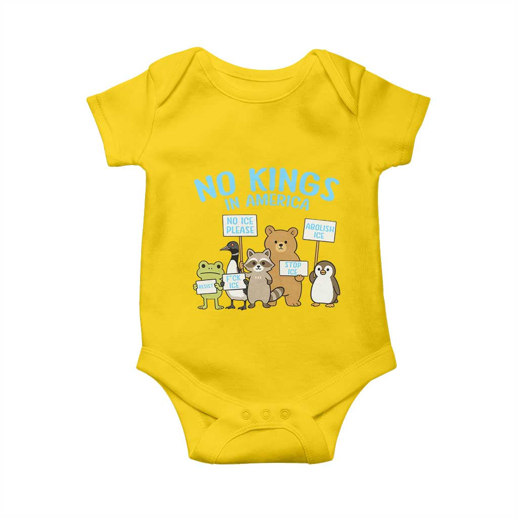 Funny Protest Animals Abolish Ice Baby Onesie Minneapolis USA Support Gift