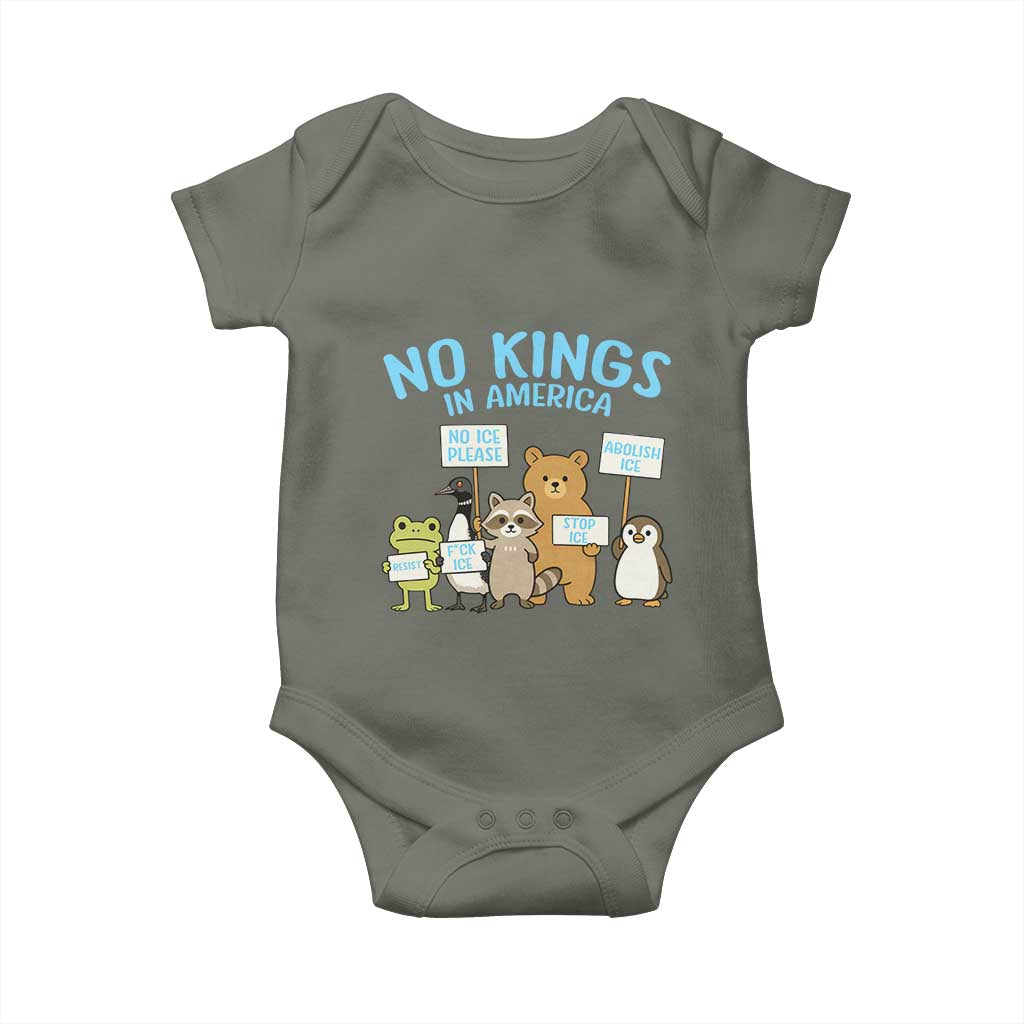Funny Protest Animals Abolish Ice Baby Onesie Minneapolis USA Support Gift