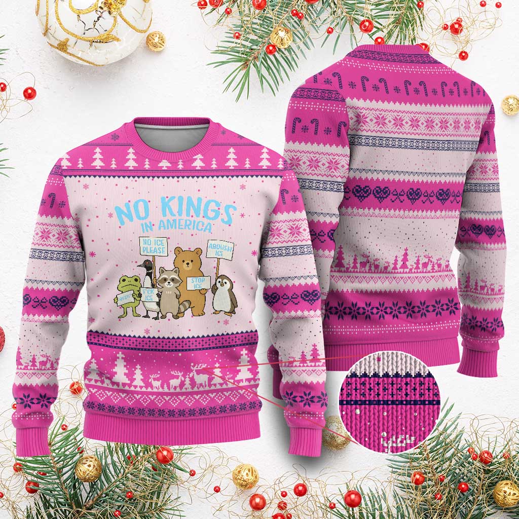 Funny Protest Animals Abolish Ice Ugly Christmas Sweater Minneapolis USA Support Gift
