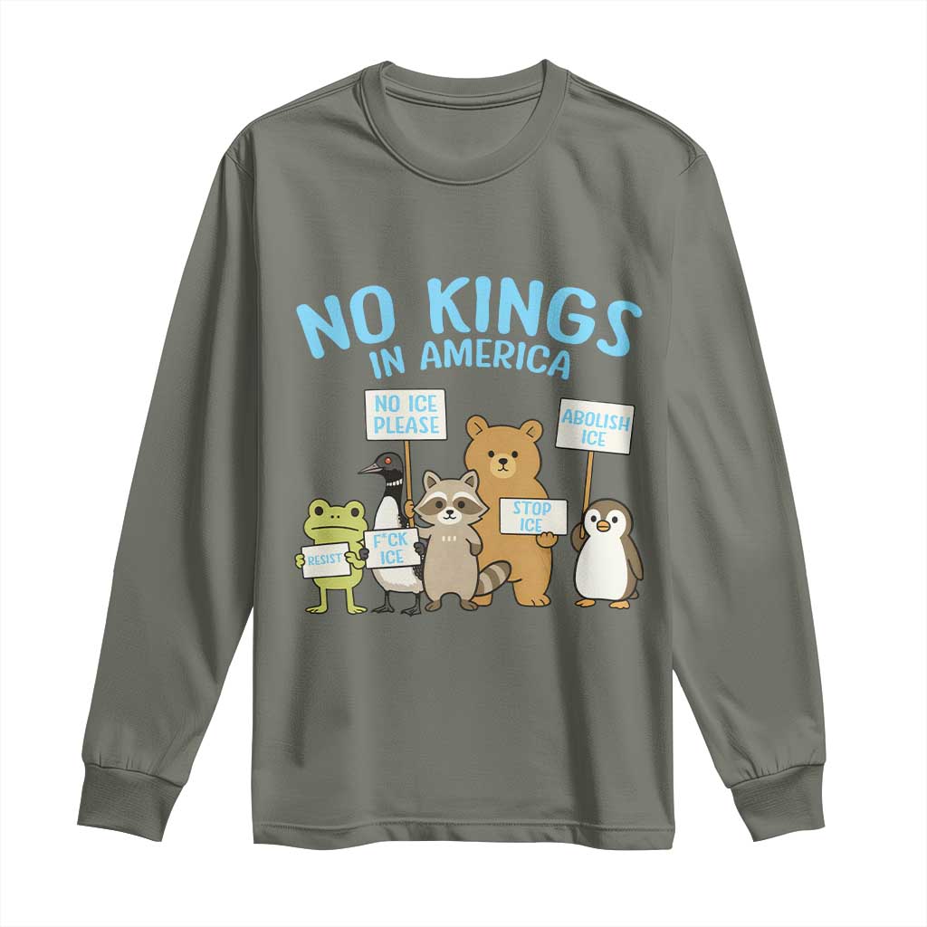 Funny Protest Animals Abolish Ice Long Sleeve Shirt Minneapolis USA Support Gift