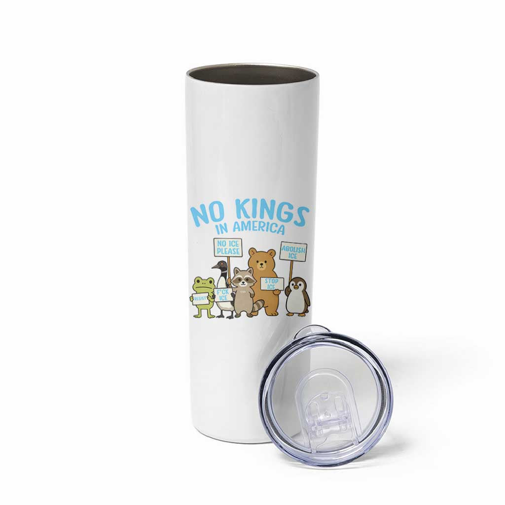 Funny Protest Animals Abolish Ice Skinny Tumbler Minneapolis USA Support Gift