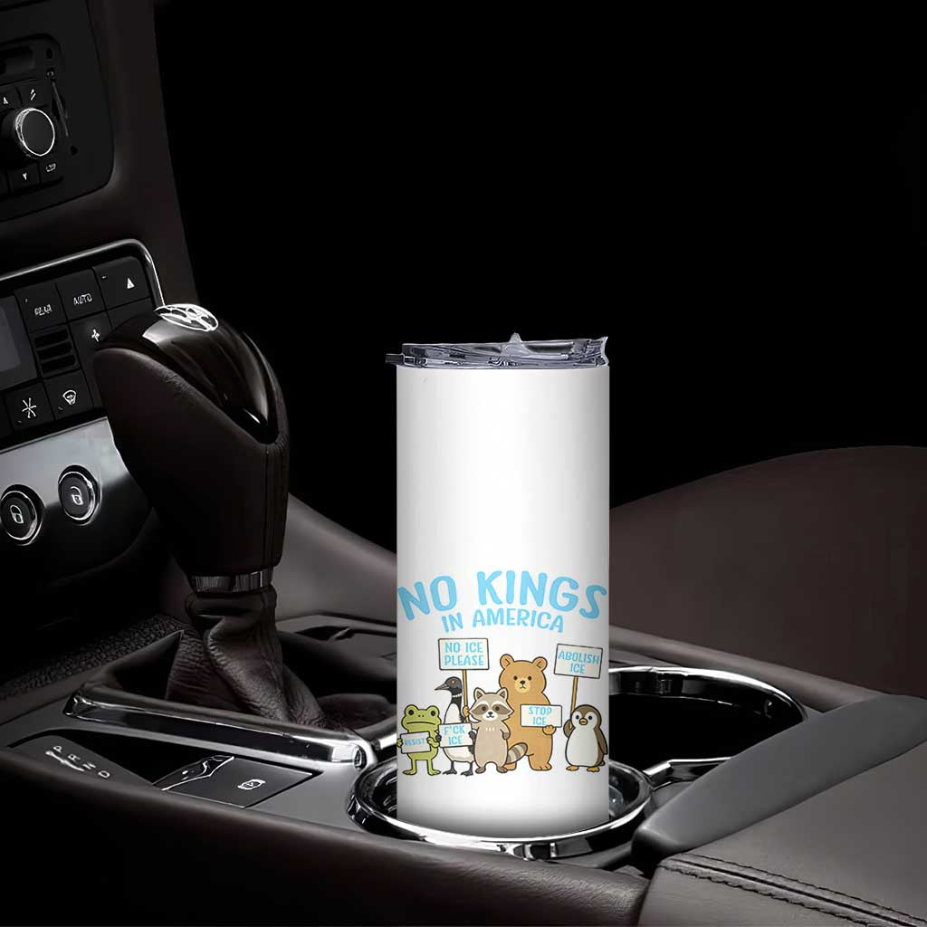 Funny Protest Animals Abolish Ice Skinny Tumbler Minneapolis USA Support Gift