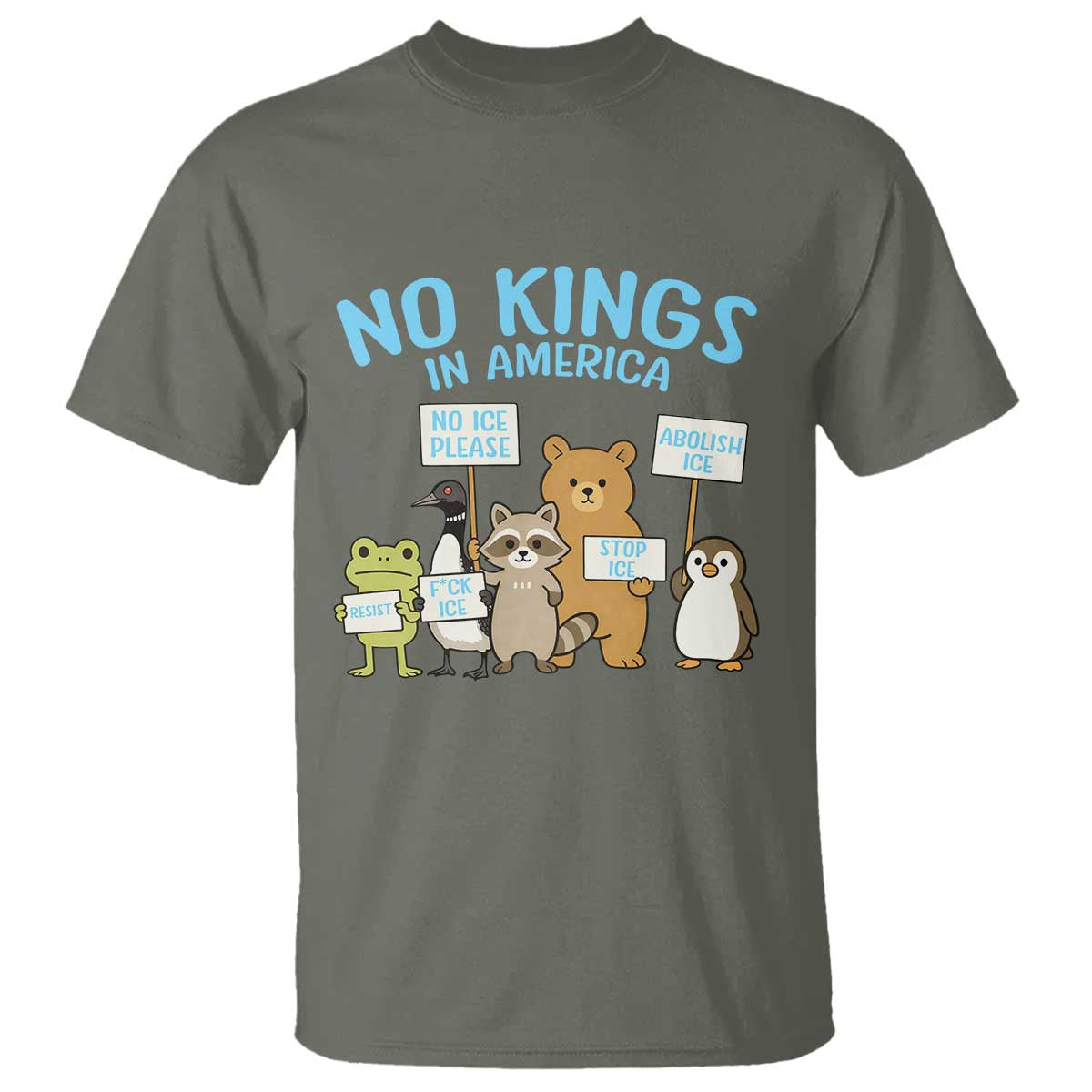 Funny Protest Animals Abolish Ice T Shirt Minneapolis USA Support Gift