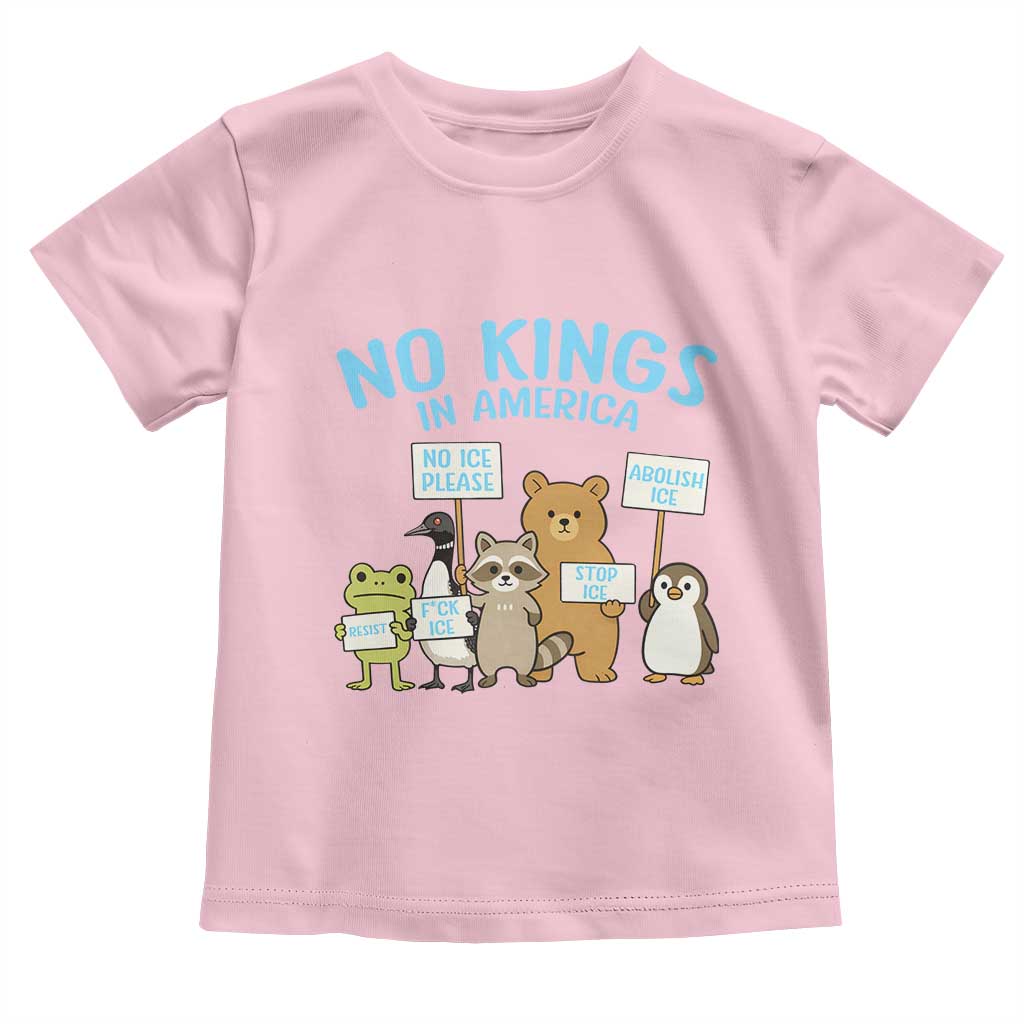 Funny Protest Animals Abolish Ice Toddler T Shirt Minneapolis USA Support Gift