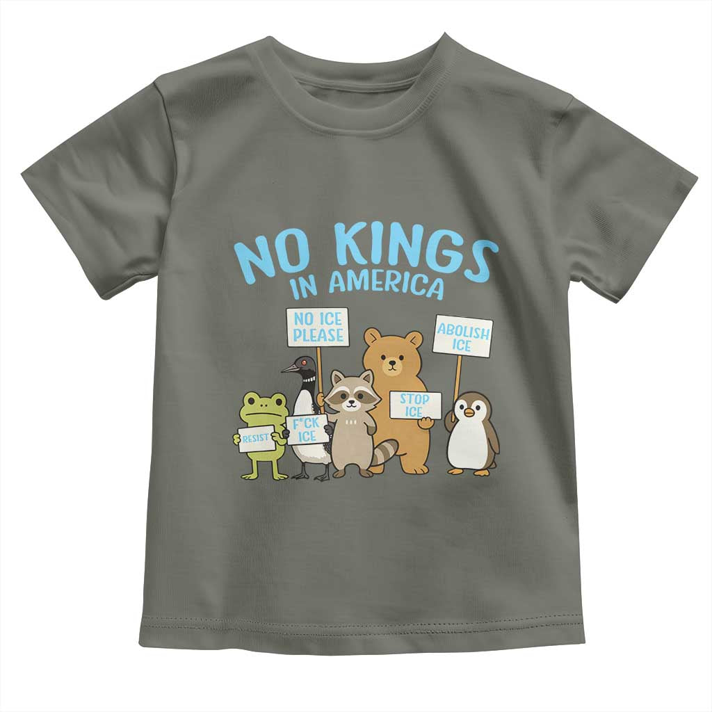 Funny Protest Animals Abolish Ice Toddler T Shirt Minneapolis USA Support Gift