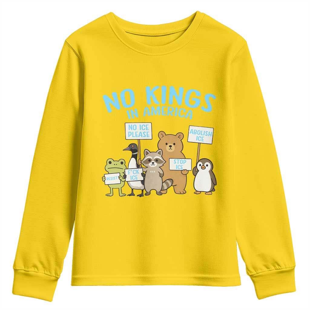 Funny Protest Animals Abolish Ice Youth Sweatshirt Minneapolis USA Support Gift
