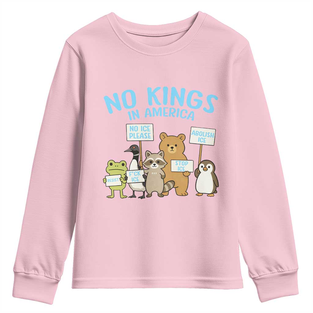 Funny Protest Animals Abolish Ice Youth Sweatshirt Minneapolis USA Support Gift