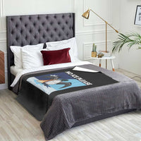 Funny Fire Breathing Loon Throw Blanket No Ice Please