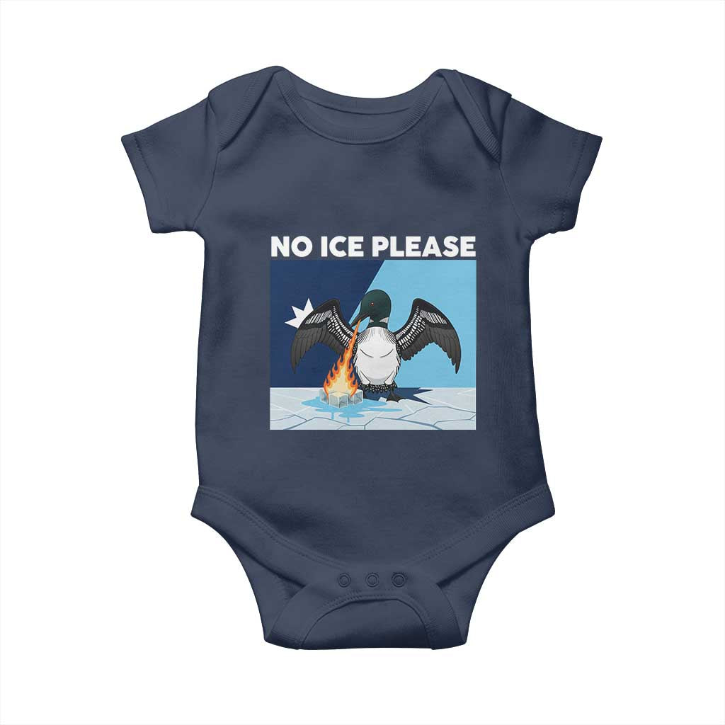 Funny Fire Breathing Loon Baby Onesie No Ice Please