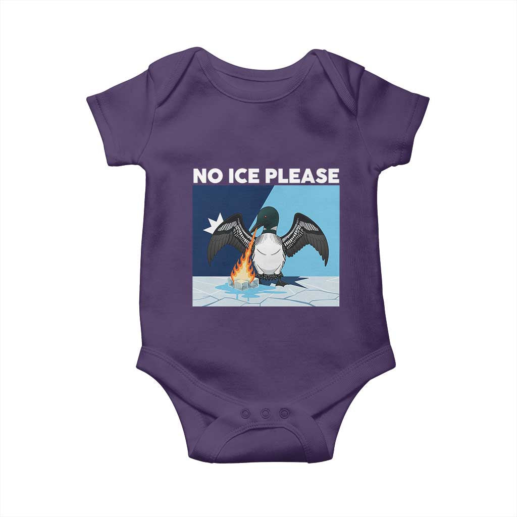 Funny Fire Breathing Loon Baby Onesie No Ice Please