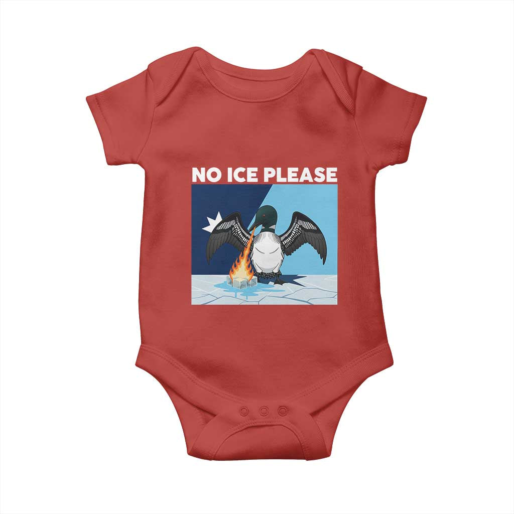 Funny Fire Breathing Loon Baby Onesie No Ice Please