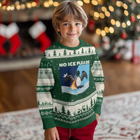 Funny Fire Breathing Loon Ugly Christmas Sweater No Ice Please