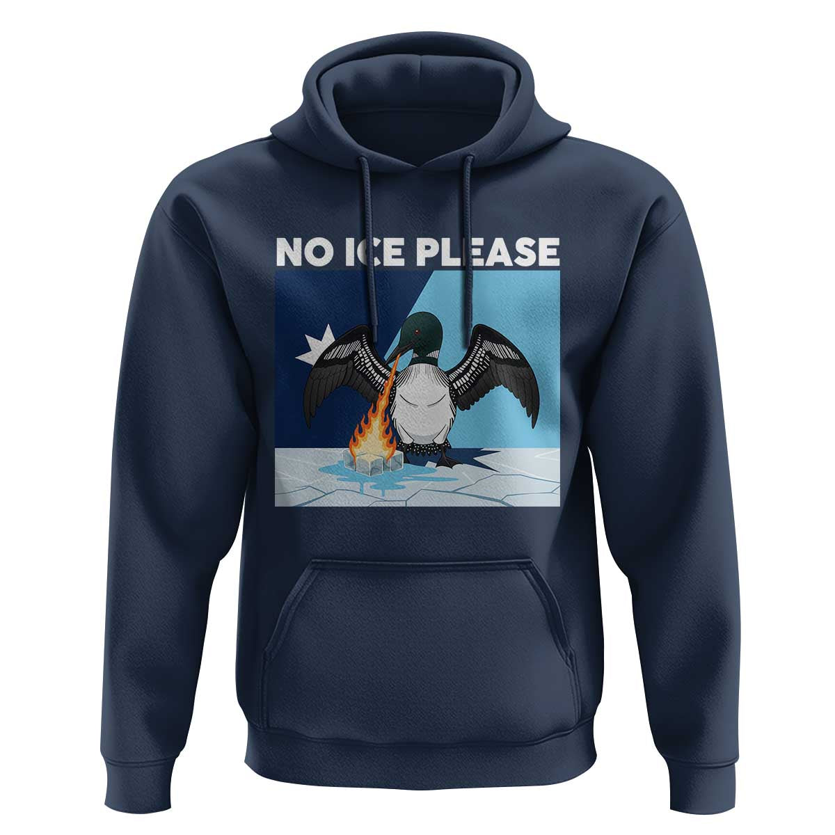 Funny Fire Breathing Loon Hoodie No Ice Please