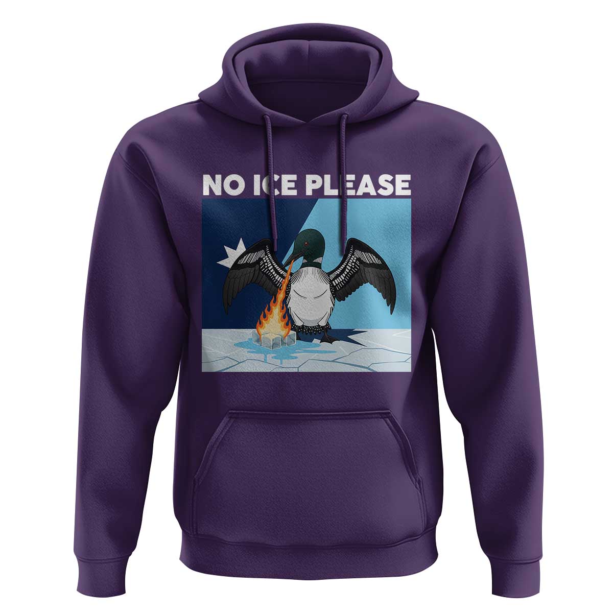 Funny Fire Breathing Loon Hoodie No Ice Please
