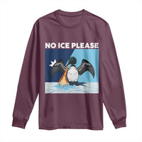 Funny Fire Breathing Loon Long Sleeve Shirt No Ice Please