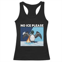 Funny Fire Breathing Loon Racerback Tank Top No Ice Please